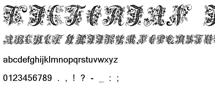 Victorian Initials One font